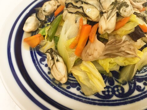 野菜たっぷり＊牡蠣とたっぷり野菜の中華風炒め